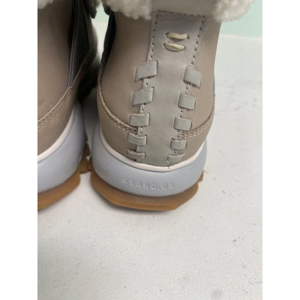Cole Haan Womens GrandExplore Boot Size 8 Tan Waterproof All Terrain Sherpa - Picture 6 of 10